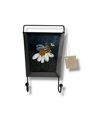 Mail Holder Hand-painted Vintage Bee